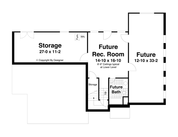 Lower Level image of Augusta House Plan